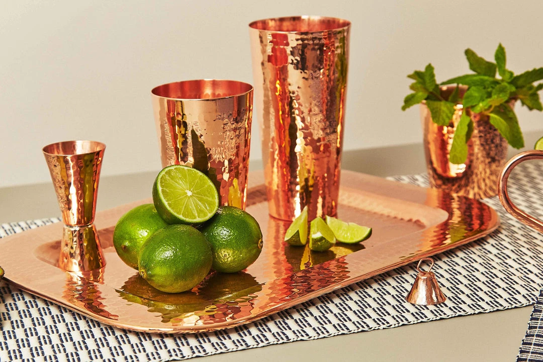 Sertodo Copper Recycled Copper Cocktail Set 4 Sertodo Copper Recycled Copper Cocktail Set