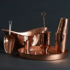 Sertodo Copper Deluxe Recycled Copper Home Bar Set