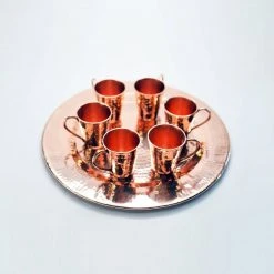 Sertodo Copper Barware Gunslinger Mini Mule Recycled Copper Shot Cup Set