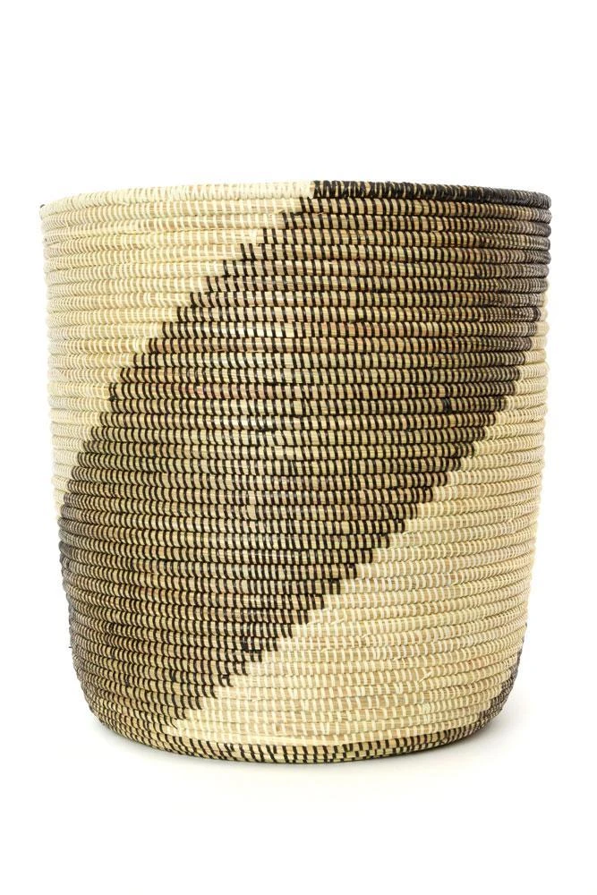 Swahili African Modern Home Goods Nesting Swirl Baskets Set 5 Swahili African Modern Home Goods Nesting Swirl Baskets Set