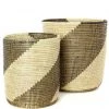 Swahili African Modern Home Goods Nesting Swirl Baskets Set 1 Swahili African Modern Home Goods Nesting Swirl Baskets Set