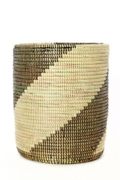 Swahili African Modern Home Goods Nesting Swirl Baskets Set 6 Swahili African Modern Home Goods Nesting Swirl Baskets Set