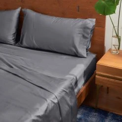 Looma Sateen Sheet Set - Slate