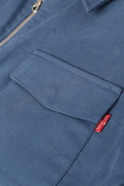 Signature Innovation Group Men's Double Zip Shirt Jacket - Blue