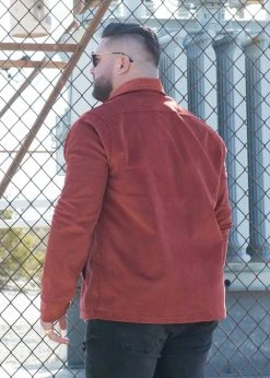 Signature Innovation Group Men's Johnny Corduroy Jacket - Rusted Red