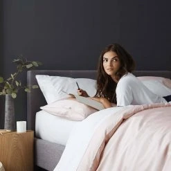 Sijo Tencel Eucalyptus Duvet Cover - Blush 10 Sijo Tencel Eucalyptus Duvet Cover - Blush