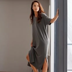 Sijo Eucalyptus Short Sleeve Dress