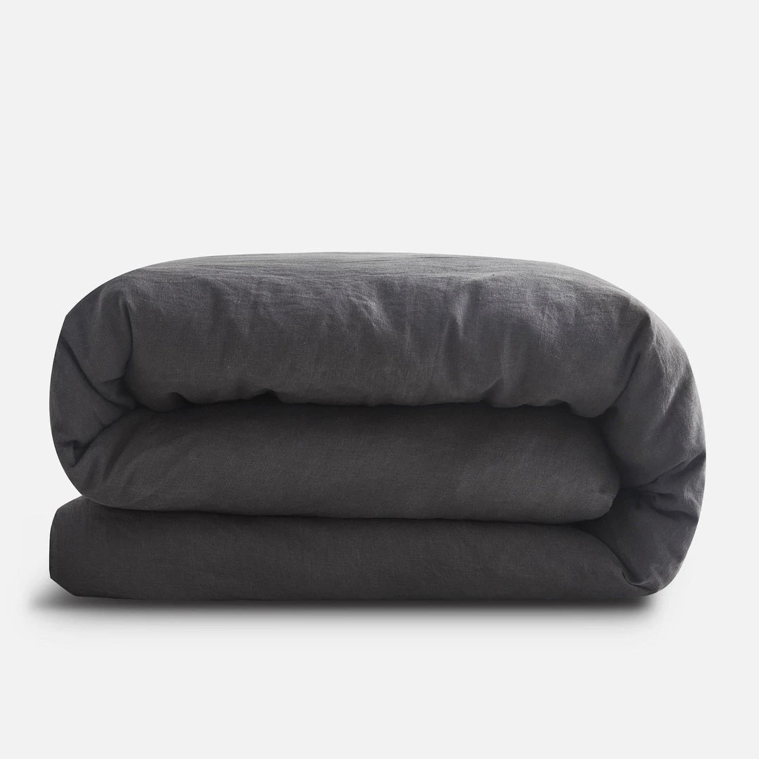 Sijo BIPOC Owned French Linen Duvet Cover - Slate 4 Sijo BIPOC Owned French Linen Duvet Cover - Slate