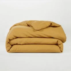 Sijo Home Goods French Linen Duvet Cover - Turmeric