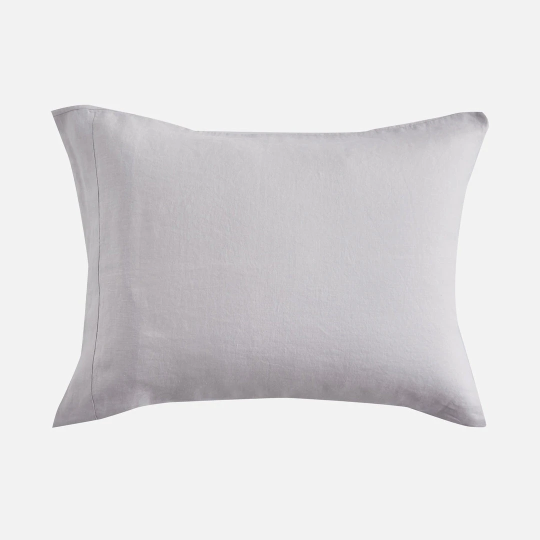 Sijo French Linen Pillowcase Set - Fog 4 Sijo French Linen Pillowcase Set - Fog