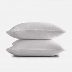 Sijo French Linen Pillowcase Set - Fog