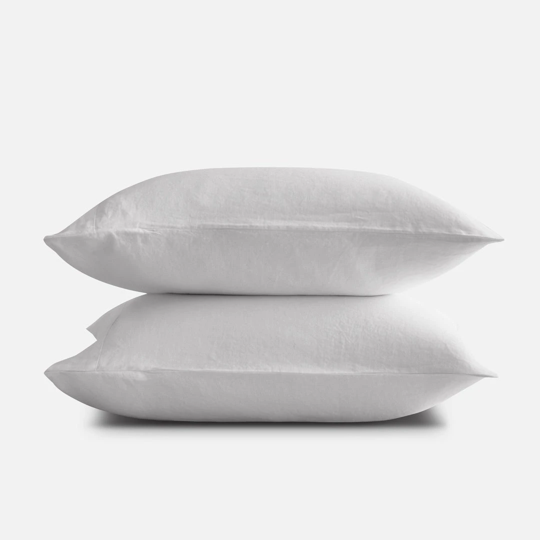 Sijo French Linen Pillowcase Set - Fog 3 Sijo French Linen Pillowcase Set - Fog