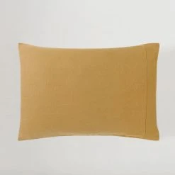 Sijo Home Goods French Linen Pillowcase Set - Turmeric