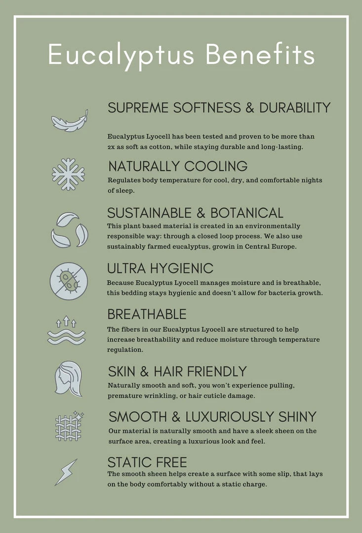 Sijo Tencel Eucalyptus Pillowcase Set - Fog Best Sellers 6 Sijo Tencel Eucalyptus Pillowcase Set - Fog Best Sellers