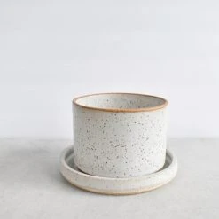 Katie Mudd Simple White Stoneware Planter Set Best Sellers