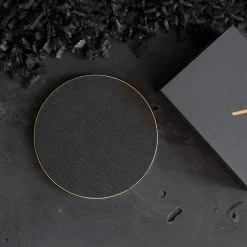 Slash Objects Recycled Brass + Rubber Trivet - Black