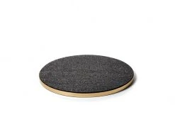 Slash Objects Recycled Brass + Rubber Trivet - Black