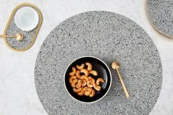 Slash Objects Office Accessories Ring Recycled Rubber Coaster Set - Gris