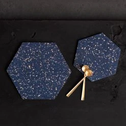 Slash Objects Hex Recycled Rubber Trivet Set - Royal Best Sellers