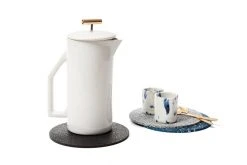 Slash Objects Kitchen + Dining Round Recycled Rubber Trivet Set