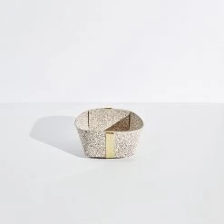 Slash Objects Best Sellers Recycled Rubber + Brass Basket Set - Sand