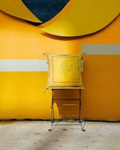 Soil To Studio Best Sellers Aditi Linen Throw PIllow Cover - Yellow