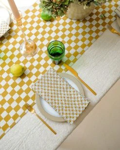 Soil To Studio Kitchen + Dining Divya Linen Table Runner