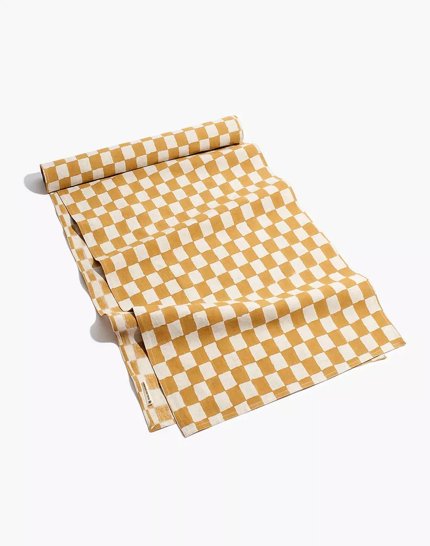 Soil To Studio Kitchen + Dining Divya Linen Table Runner 3 Soil To Studio Kitchen + Dining Divya Linen Table Runner