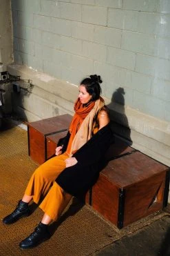 Soil To Studio Pragati Color Blocked Merino Scarf