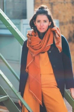 Soil To Studio Sushmita Color Blocked Merino Scarf Accessories