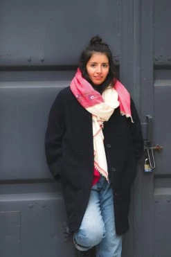 Soil To Studio Sushmita Color Blocked Merino Scarf Accessories