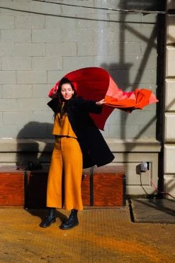 Soil To Studio Accessories Vandana Color Blocked Merino Scarf