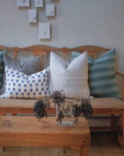 Soil To Studio Zara Upcycled Hemp Throw Pillow Cover