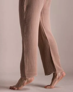 Soluna Collective Chestnut Relaxed Pants Clothing