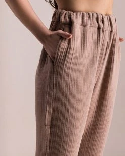 Soluna Collective Chestnut Relaxed Pants Clothing