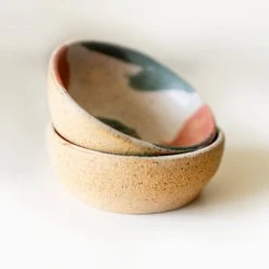 Moonshine Design Speckled Stoneware Small Dish Set Home Goods