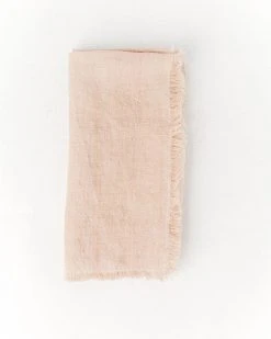 Creative Women Stone Washed Linen Napkin - Blush