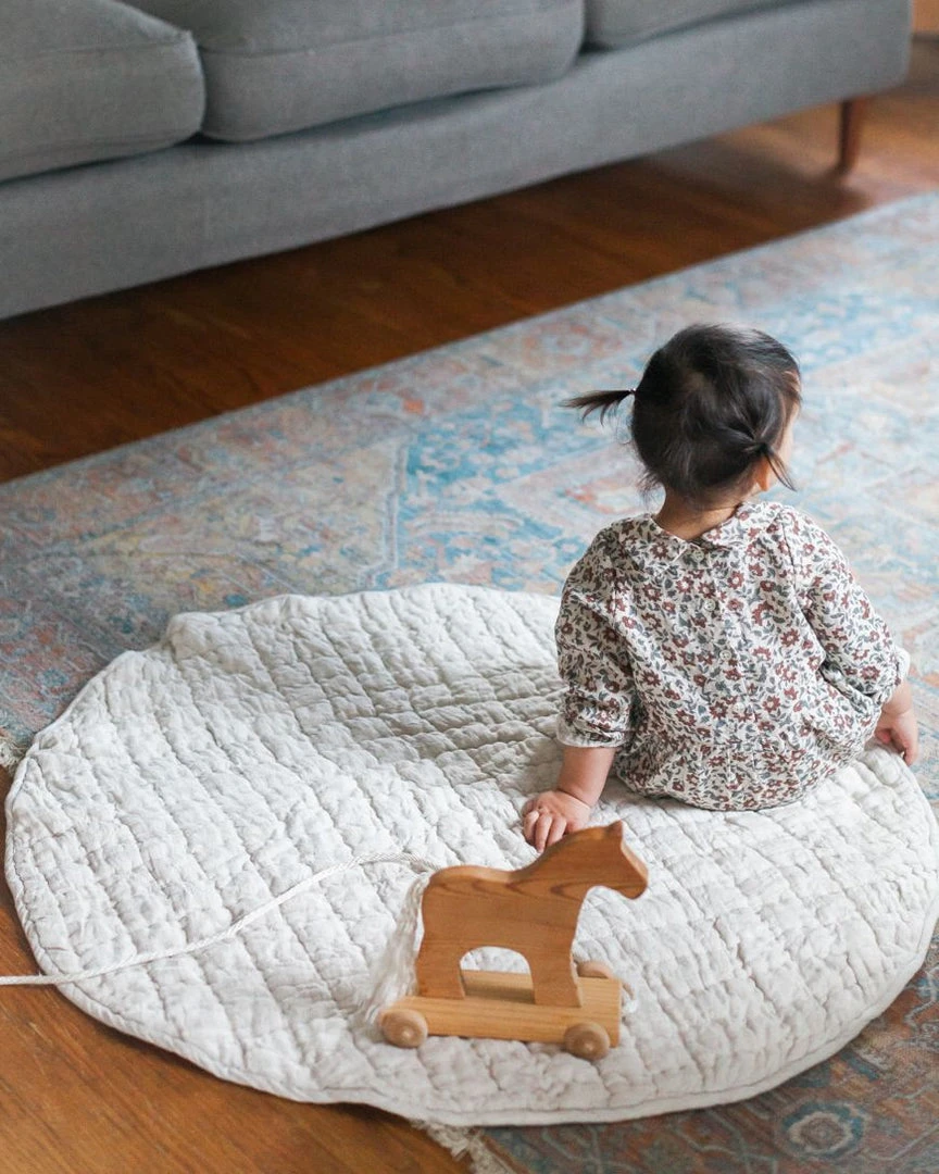 Creative Women New Arrivals Stone Washed Linen Quilted Playmat 4 Creative Women New Arrivals Stone Washed Linen Quilted Playmat