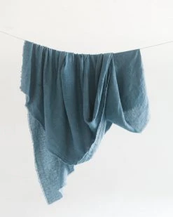 Creative Women Home Goods Stone Washed Linen Throw Blanket