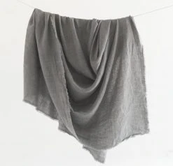 Creative Women Home Goods Stone Washed Linen Throw Blanket