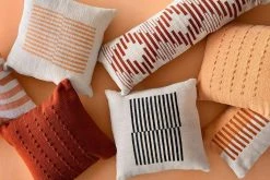 Casa Amarosa Stripe Throw Pillow Cover - Black