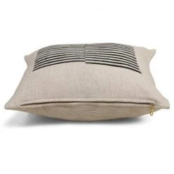 Casa Amarosa Stripe Throw Pillow Cover - Black