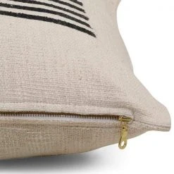 Casa Amarosa Stripe Throw Pillow Cover - Black