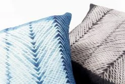 Studio Variously Ara Silk Throw Pillow - Indigo