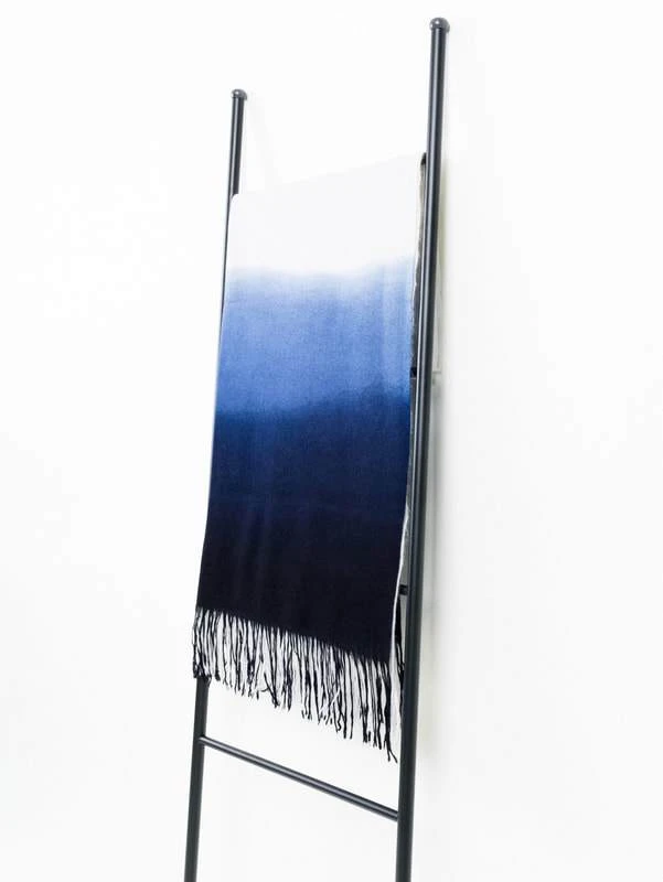 Studio Variously Azure Cashmere Throw Blanket 5 Studio Variously Azure Cashmere Throw Blanket