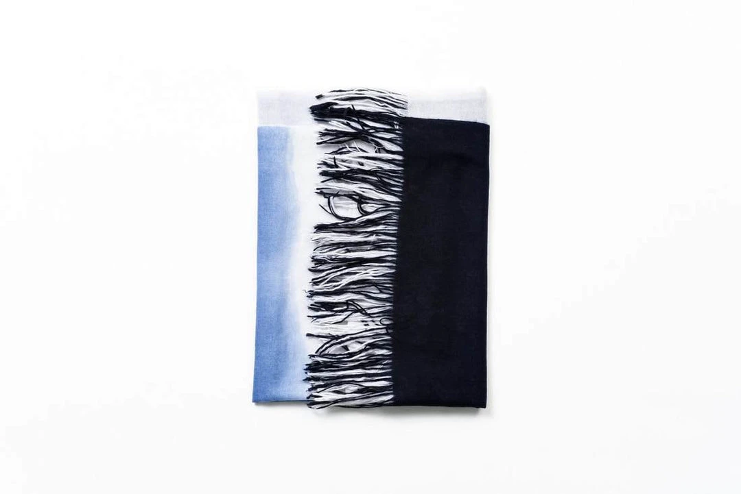 Studio Variously Azure Cashmere Throw Blanket 7 Studio Variously Azure Cashmere Throw Blanket
