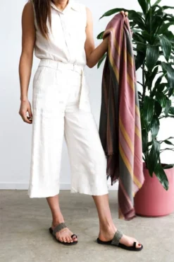 Studio Variously Barque Stripes Merino Wool Scarf 8 Studio Variously Barque Stripes Merino Wool Scarf