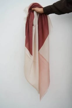 Studio Variously Rosewood Blok Silk And Cashmere Scarf Accessories 17 Studio Variously Rosewood Blok Silk And Cashmere Scarf Accessories