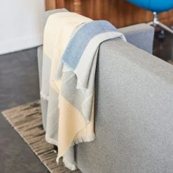 Studio Variously Ceru Merino Wool Throw Blanket