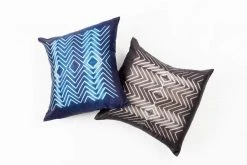 Studio Variously Naami Silk Throw Pillow - Indigo Home Goods